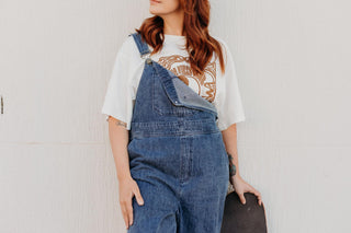 BLUE DENIM OVERALLS