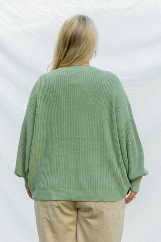 Sage Chunky Knit Jumper