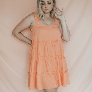 Apricot Mykonos Mini Dress