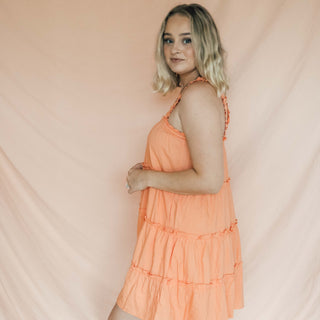 Apricot Mykonos Mini Dress