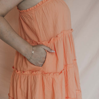 Apricot Mykonos Mini Dress