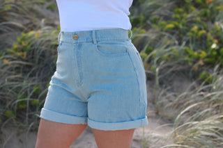 90's Denim Shorts - Stonewashed Blue